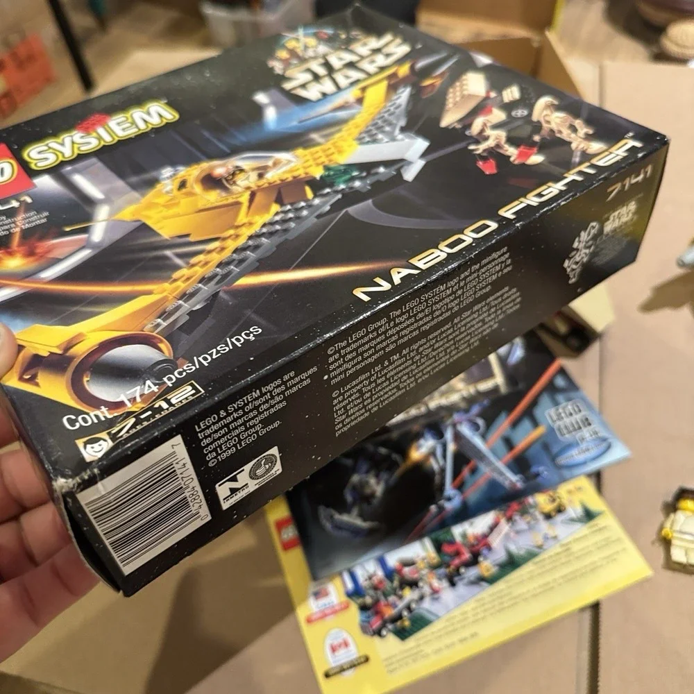 LEGO Star Wars: Naboo Fighter (7141) rare set complete in box W/ Manual & Figs